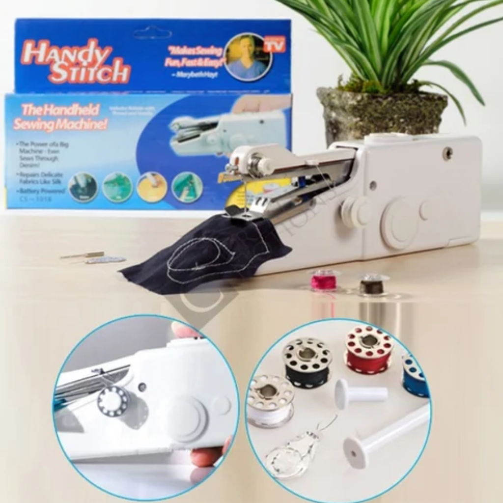 Portable Handheld Sewing Machine – As Seen on TV | Quick On-the-Go Clothing Repairs