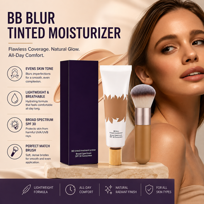 BB Blur Tinted Moisturizer SPF 30 | Lightweight Hydrating BB Cream with Natural Medium Coverage & Soft Matte Finish