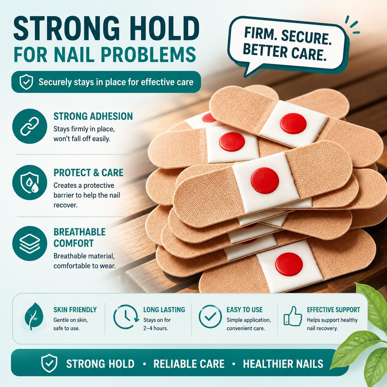 Plant-Based Nail Renewal Patch | Healthy-Looking Nails | Onychomycosis Treatment