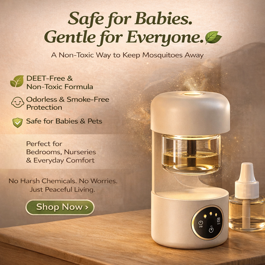Baby-Safe Mosquito Repellent — No Harsh Chemicals, Safe for Pets & Family