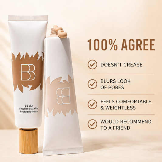 BB Blur Tinted Moisturizer SPF 30 | Lightweight Hydrating BB Cream with Natural Medium Coverage & Soft Matte Finish