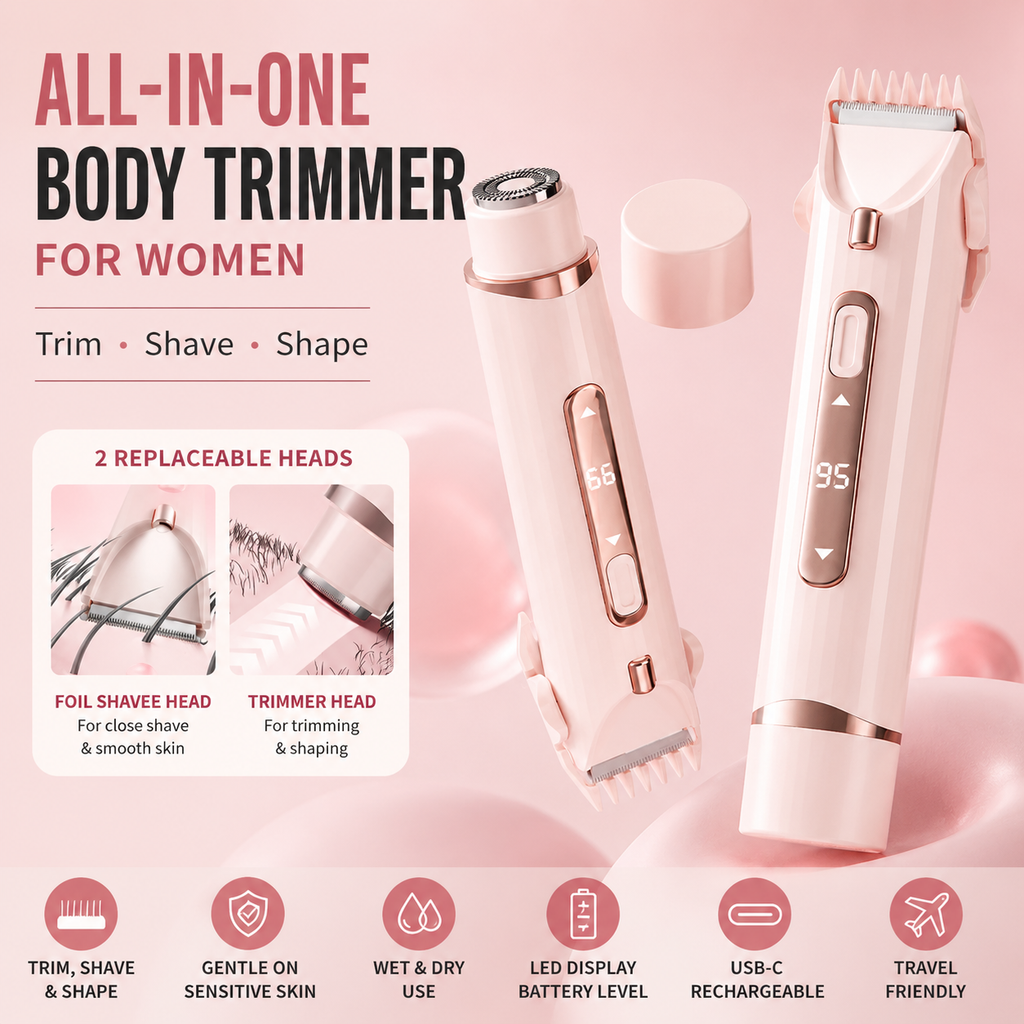 LUMÉ 3-in-1 Bikini & Body Trimmer for Women
