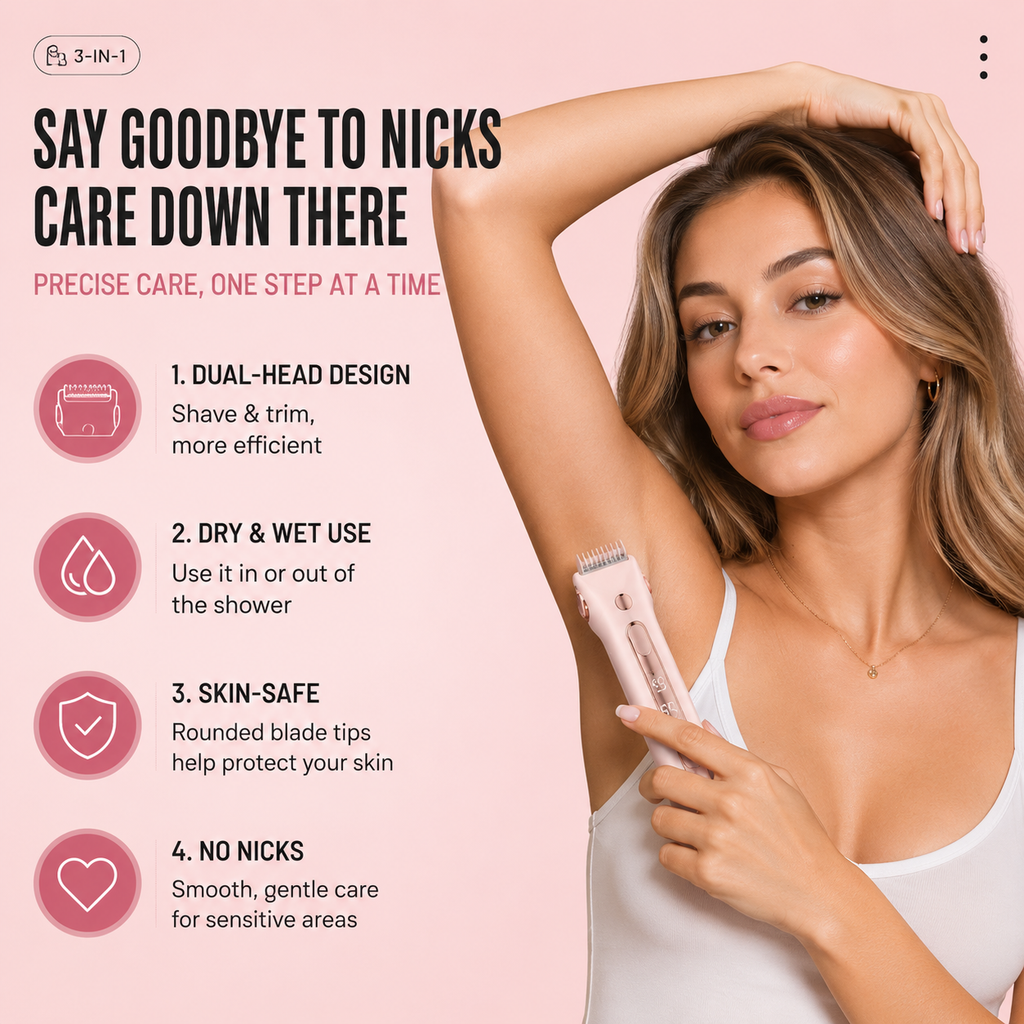 LUMÉ 3-in-1 Bikini & Body Trimmer for Women