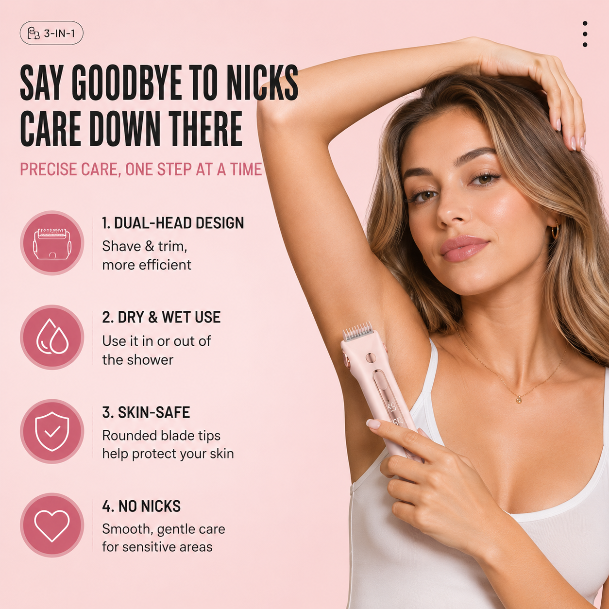 LUMÉ 3-in-1 Bikini & Body Trimmer for Women