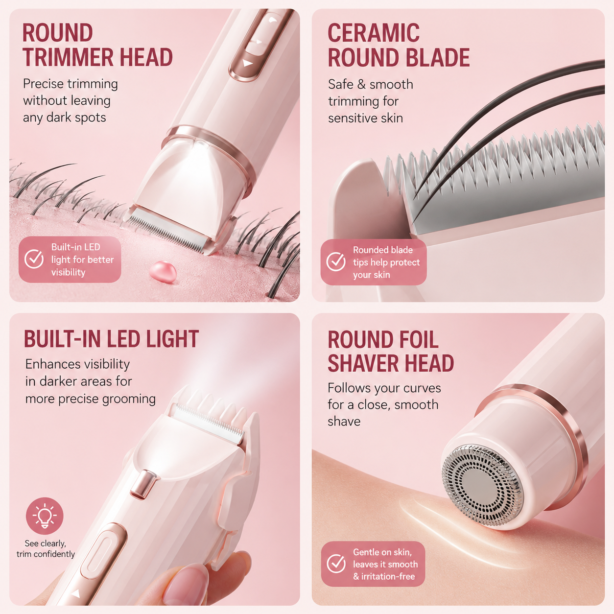 LUMÉ 3-in-1 Bikini & Body Trimmer for Women