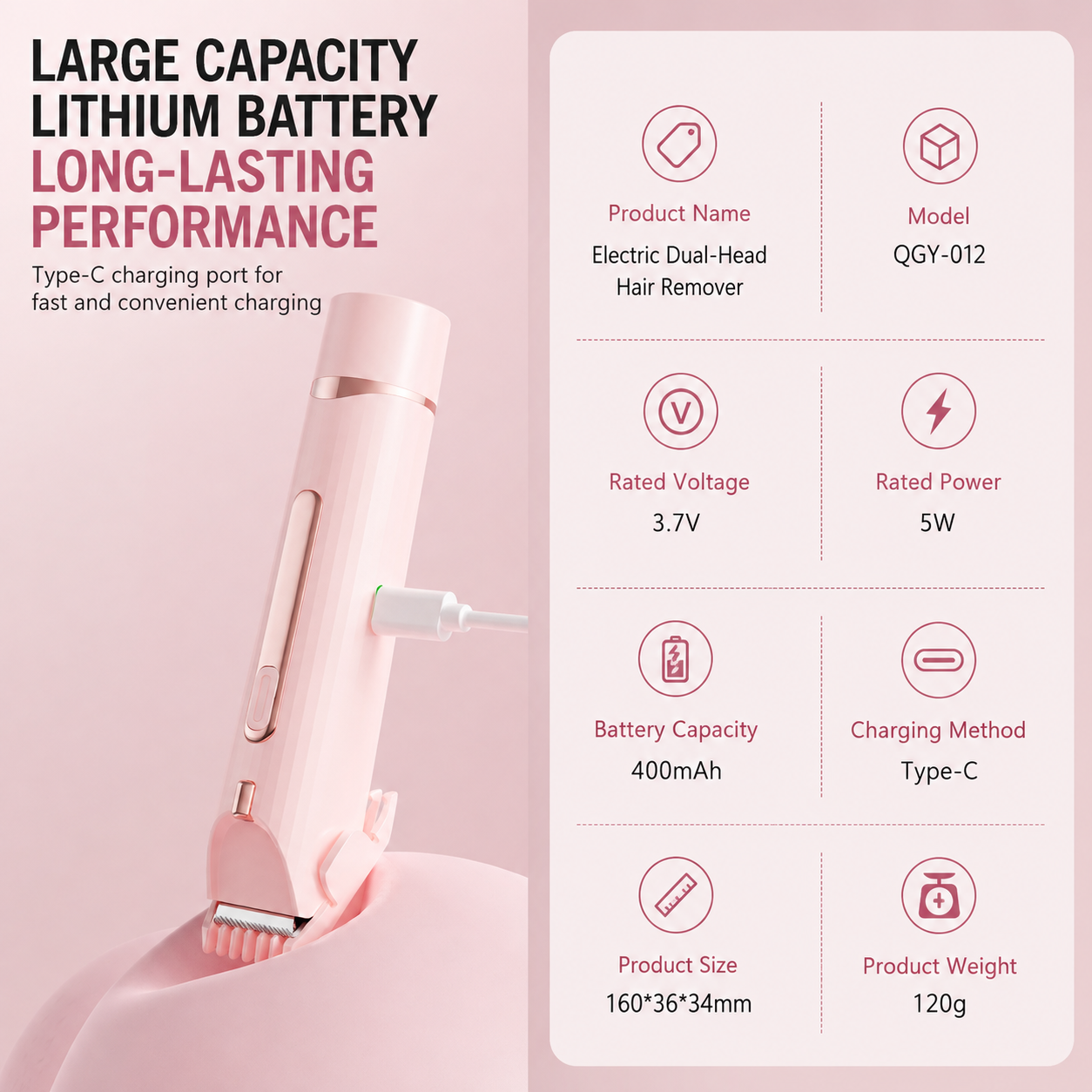 LUMÉ 3-in-1 Bikini & Body Trimmer for Women