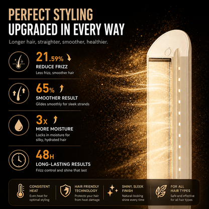 Cool Mist Hair Straightener & Curler  | Steam Ionic Flat Iron with Floating Ceramic Plates
