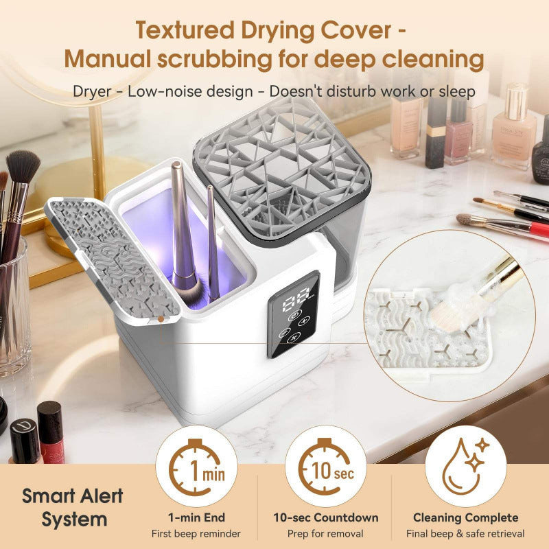 Automatic Makeup Brush Cleaner & Dryer – Electric Brush Washing Machine with Fast Drying
