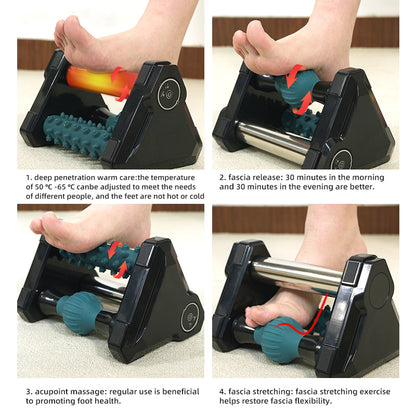 3-in-1 Heated Foot Massage Roller | Deep Tissue Acupressure & Plantar Fascia Relief