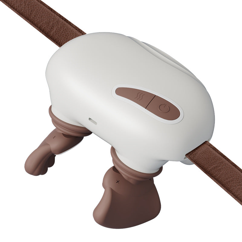 Wireless Heated Leg/ Neck Massager – Deep Tissue Kneading, Human-Hand Simulation, Portable Pain Relief | Best Neck Massager with Heat