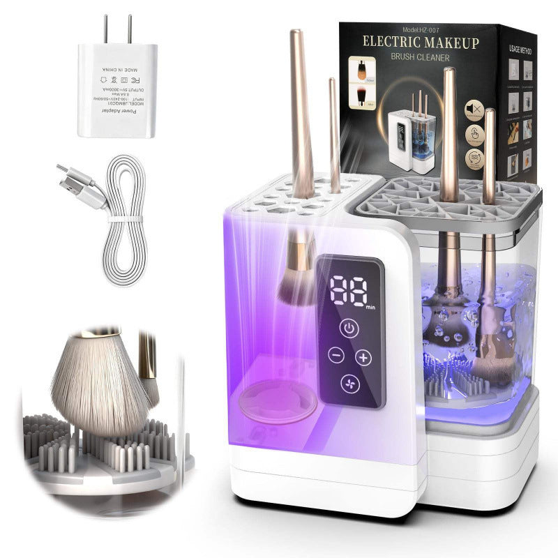Automatic Makeup Brush Cleaner & Dryer – Electric Brush Washing Machine with Fast Drying