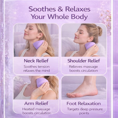 Electric Suction Fascia Massage Ball with Vibration & Heat Muscle Relaxation for Shoulder, Neck & Waist